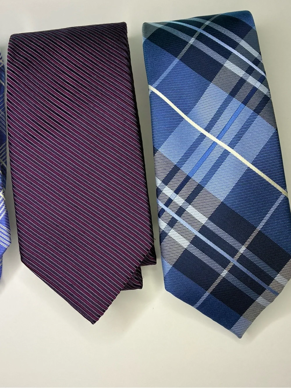 Lot of 3 nicely condition NAUTICA SILK MENS TIES Stripes, Plaids, Checked